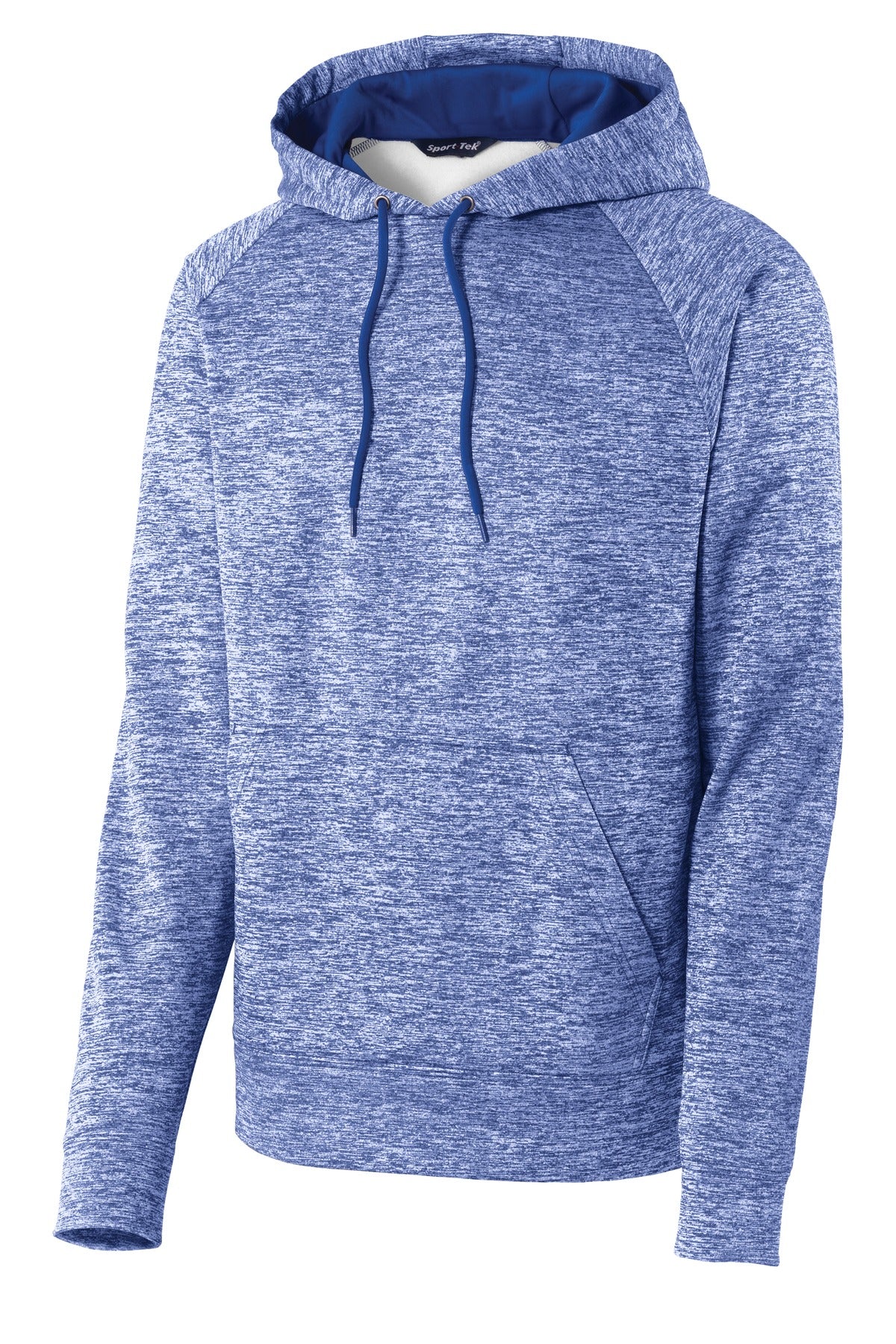 Sport-Tek PosiCharge Electric Heather Fleece Hooded Pullover. ST225 True Royal Electric