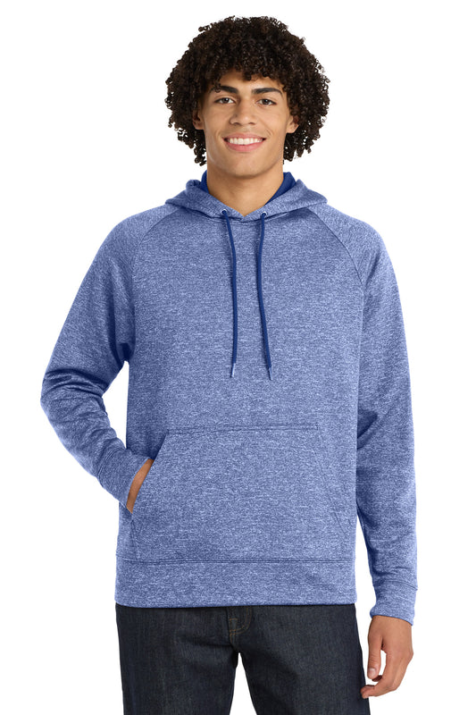 Sport-Tek PosiCharge Electric Heather Fleece Hooded Pullover ST225 True Royal Electric