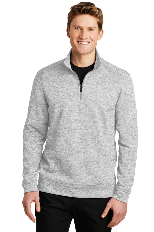 Sport-Tek PosiCharge Electric Heather Fleece 1/4-Zip Pullover. ST226 Silver Electric