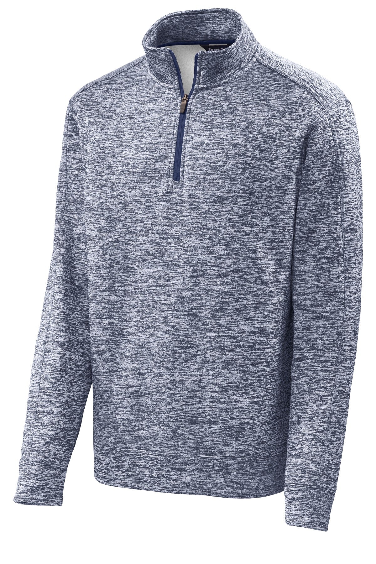 Sport-Tek PosiCharge Electric Heather Fleece 1/4-Zip Pullover. ST226 True Navy Electric