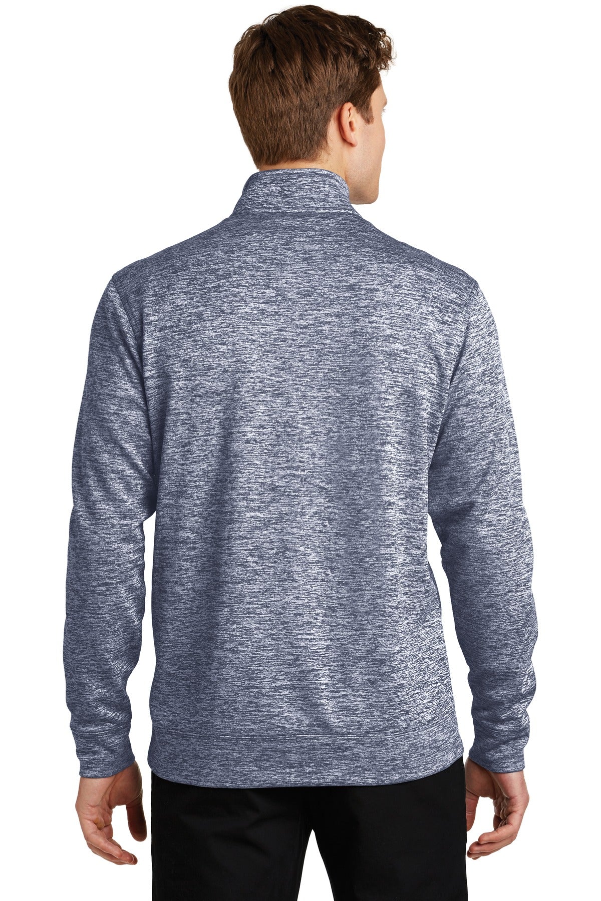 Sport-Tek PosiCharge Electric Heather Fleece 1/4-Zip Pullover. ST226 True Navy Electric