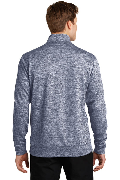 Sport-Tek PosiCharge Electric Heather Fleece 1/4-Zip Pullover. ST226 True Navy Electric
