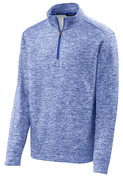 Sport-Tek PosiCharge Electric Heather Fleece 1/4-Zip Pullover. ST226 True Royal Electric