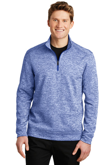 Sport-Tek PosiCharge Electric Heather Fleece 1/4-Zip Pullover. ST226 True Royal Electric