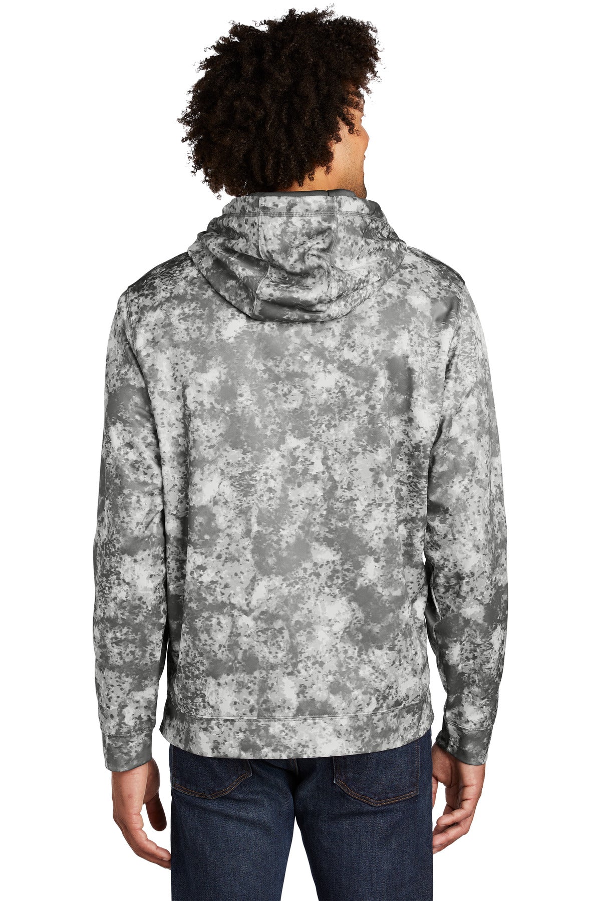 Sport-Tek Sport-Wick Mineral Freeze Fleece Hooded Pullover. ST230 Dark Smoke Grey