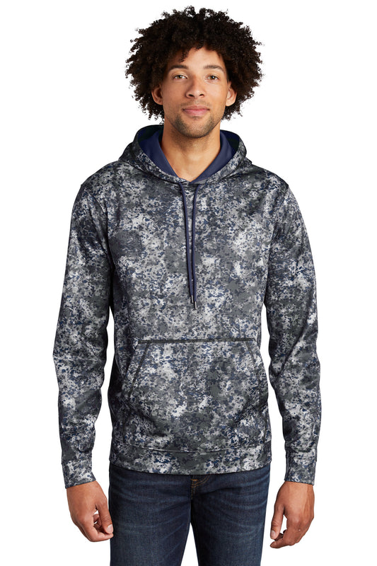 Sport-Tek Sport-Wick Mineral Freeze Fleece Hooded Pullover. ST230 True Navy