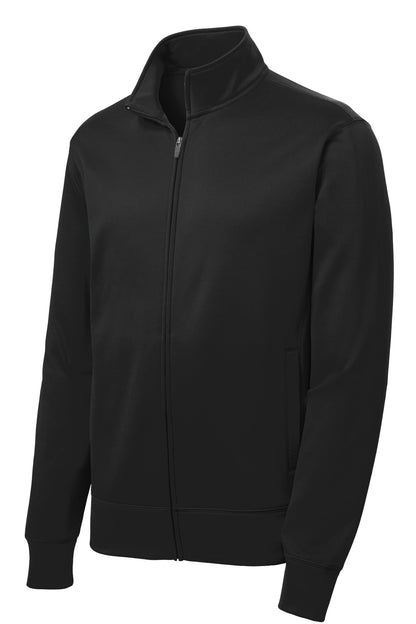 Sport-Tek Sport-Wick Fleece Full-Zip Jacket.  ST241 Black