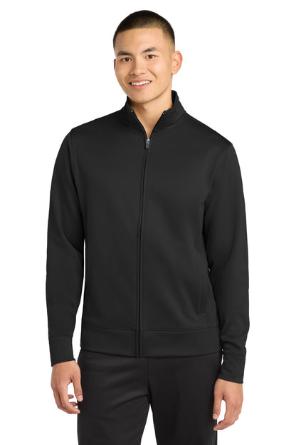 Cleveland Clinic Sport-Tek Sport-Wick Fleece Full-Zip Jacket ST241 Black