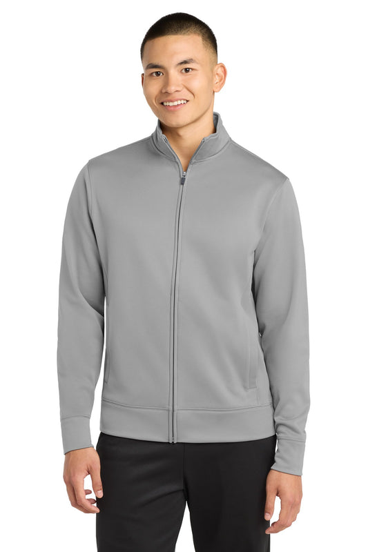 Cleveland Clinic Sport-Tek Sport-Wick Fleece Full-Zip Jacket ST241 Silver