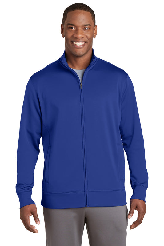 Sport-Tek Sport-Wick Fleece Full-Zip Jacket.  ST241 True Royal