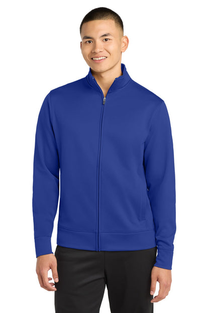 Cleveland Clinic Sport-Tek Sport-Wick Fleece Full-Zip Jacket ST241 True Royal