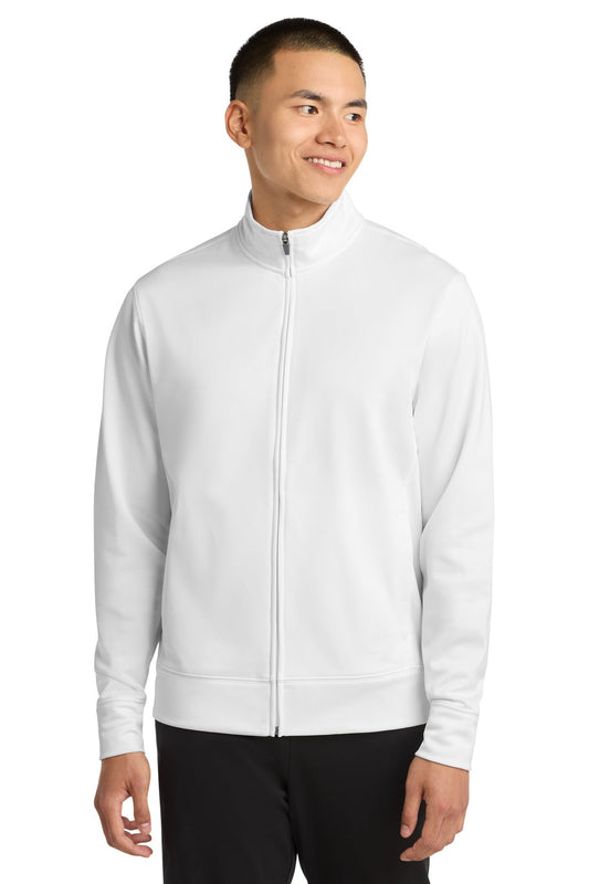 Cleveland Clinic Sport-Tek Sport-Wick Fleece Full-Zip Jacket ST241 White