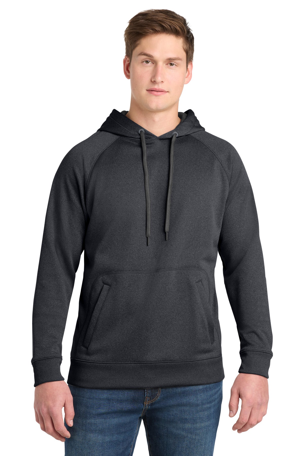 Sport-Tek Tech Fleece Hooded Sweatshirt ST250 Graphite Heather
