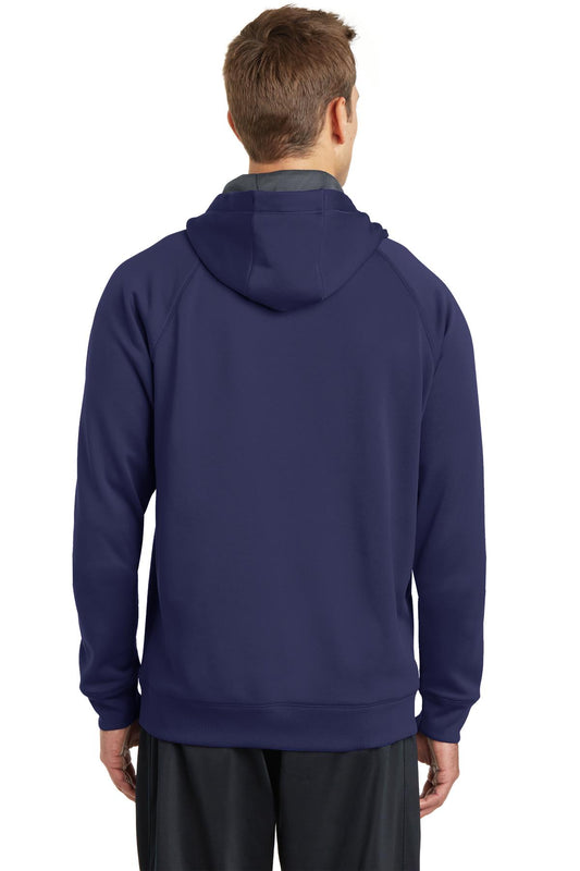 Sport-Tek Tech Fleece Hooded Sweatshirt. ST250 True Navy