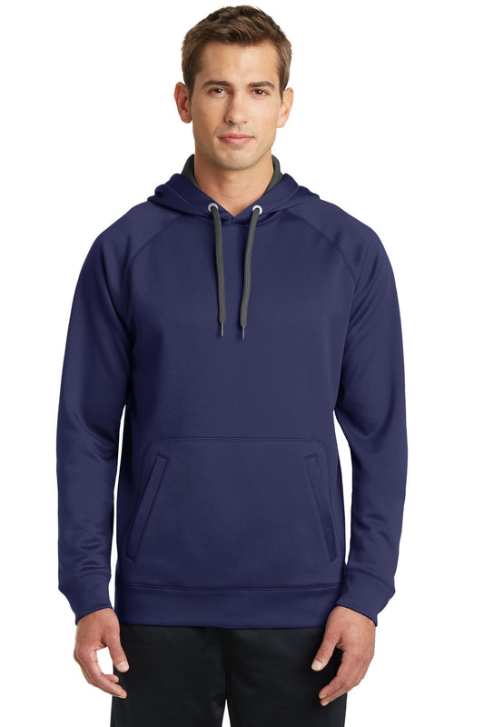 Sport-Tek Tech Fleece Hooded Sweatshirt. ST250 True Navy
