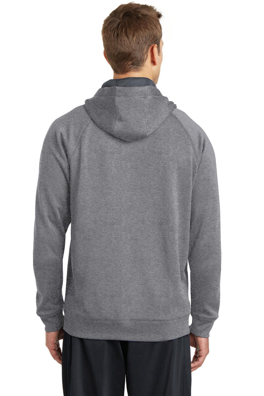 Sport-Tek Tech Fleece Hooded Sweatshirt. ST250 Vintage Heather