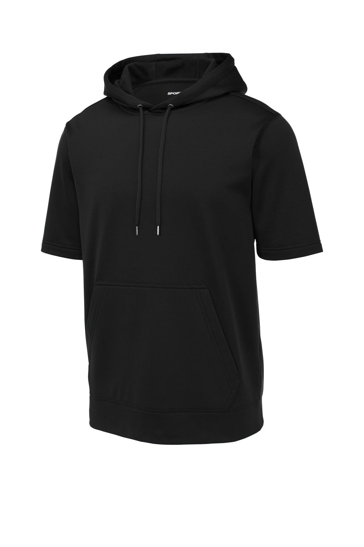 Sport-Tek  Sport-Wick  Fleece Short Sleeve Hooded Pullover. ST251 Black