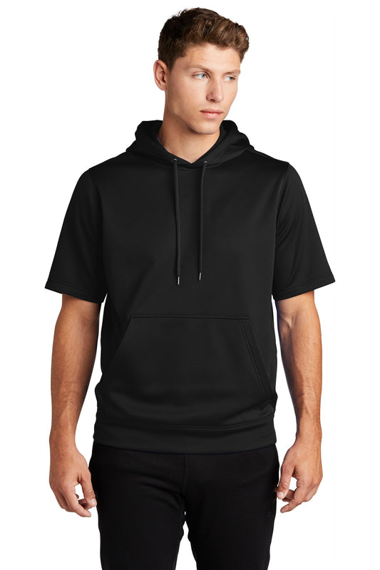Sport-Tek  Sport-Wick  Fleece Short Sleeve Hooded Pullover. ST251 Black