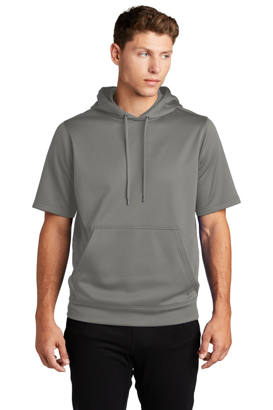 Sport-Tek  Sport-Wick  Fleece Short Sleeve Hooded Pullover. ST251 Dark Smoke Grey