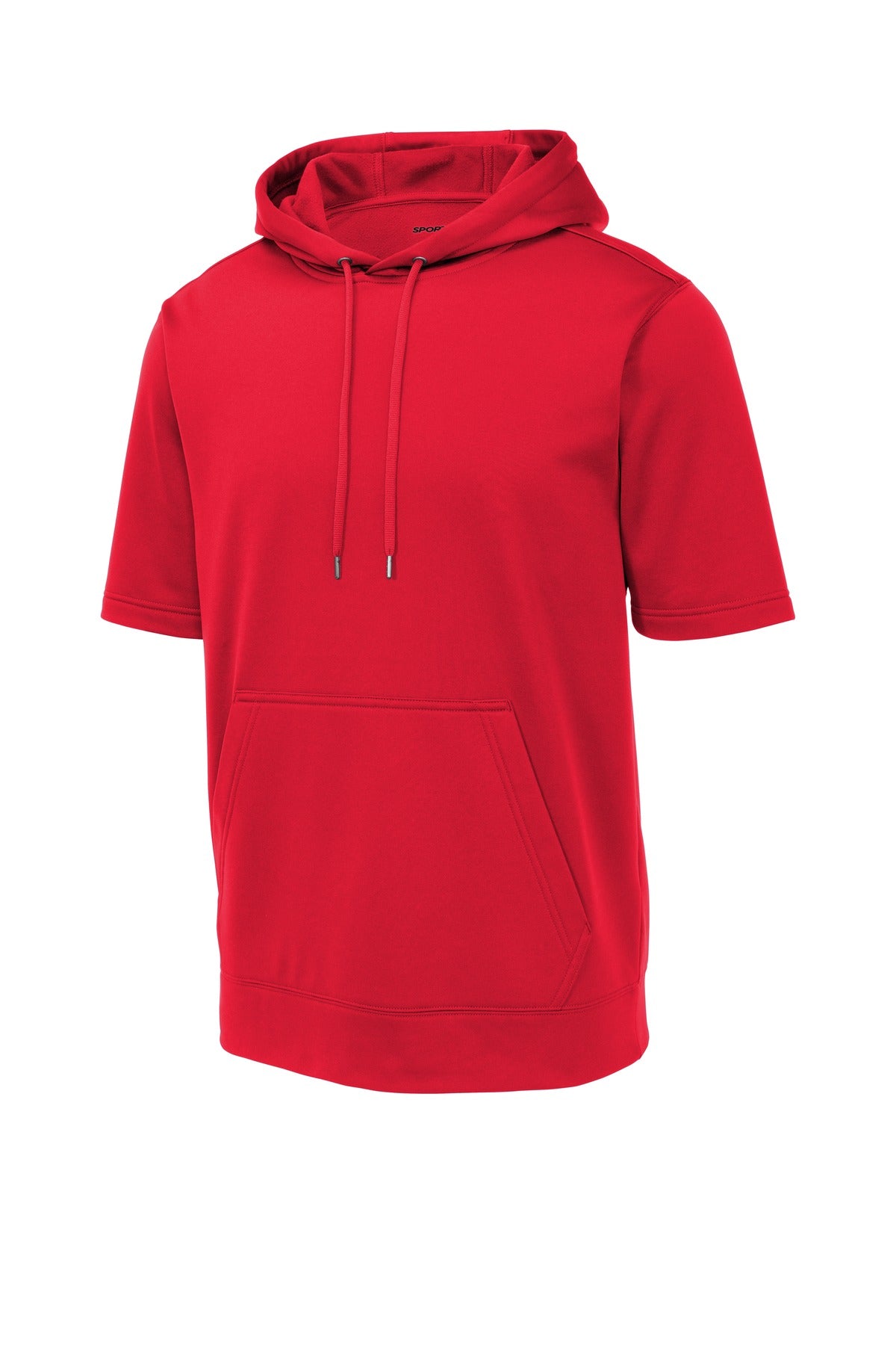 Sport-Tek  Sport-Wick  Fleece Short Sleeve Hooded Pullover. ST251 Deep Red
