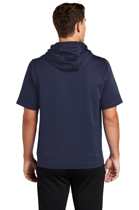 Sport-Tek  Sport-Wick  Fleece Short Sleeve Hooded Pullover. ST251 Navy