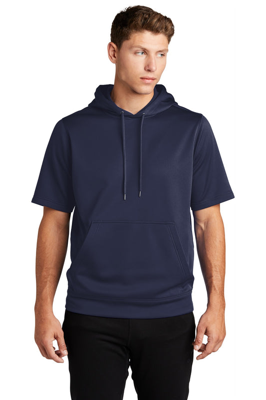 Sport-Tek  Sport-Wick  Fleece Short Sleeve Hooded Pullover. ST251 Navy
