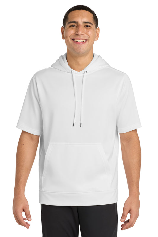 Sport-Tek Sport-Wick Fleece Short Sleeve Hooded Pullover ST251 White