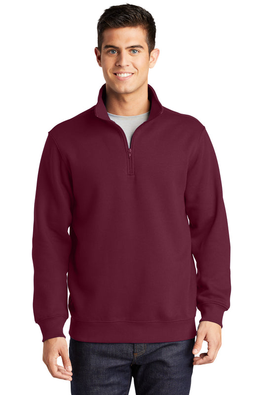 Sport-Tek 1/4-Zip Sweatshirt. ST253 Maroon