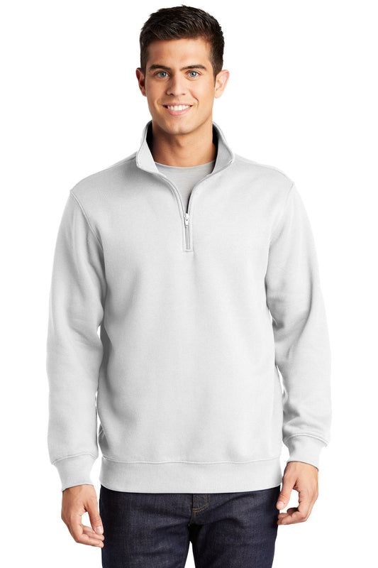 Sport-Tek 1/4-Zip Sweatshirt. ST253 White