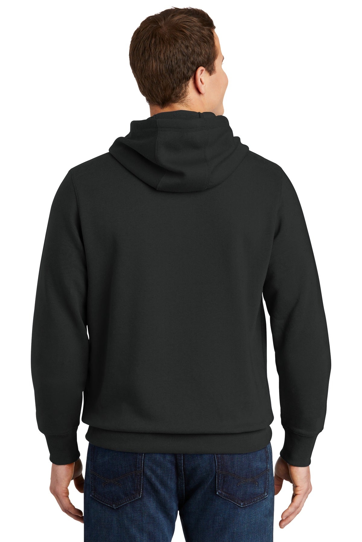 Sport-Tek Pullover Hooded Sweatshirt. ST254 Black