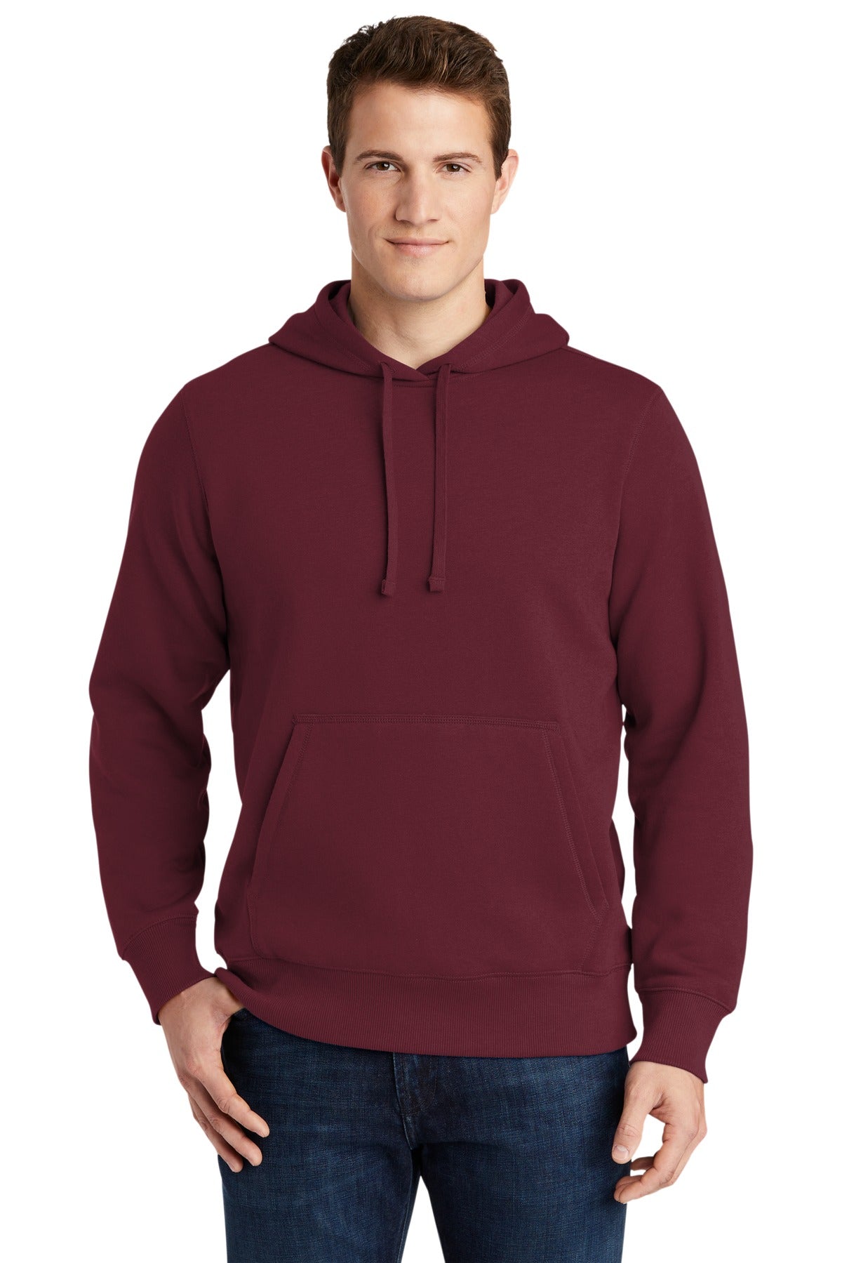 Sport-Tek Pullover Hooded Sweatshirt. ST254 Maroon