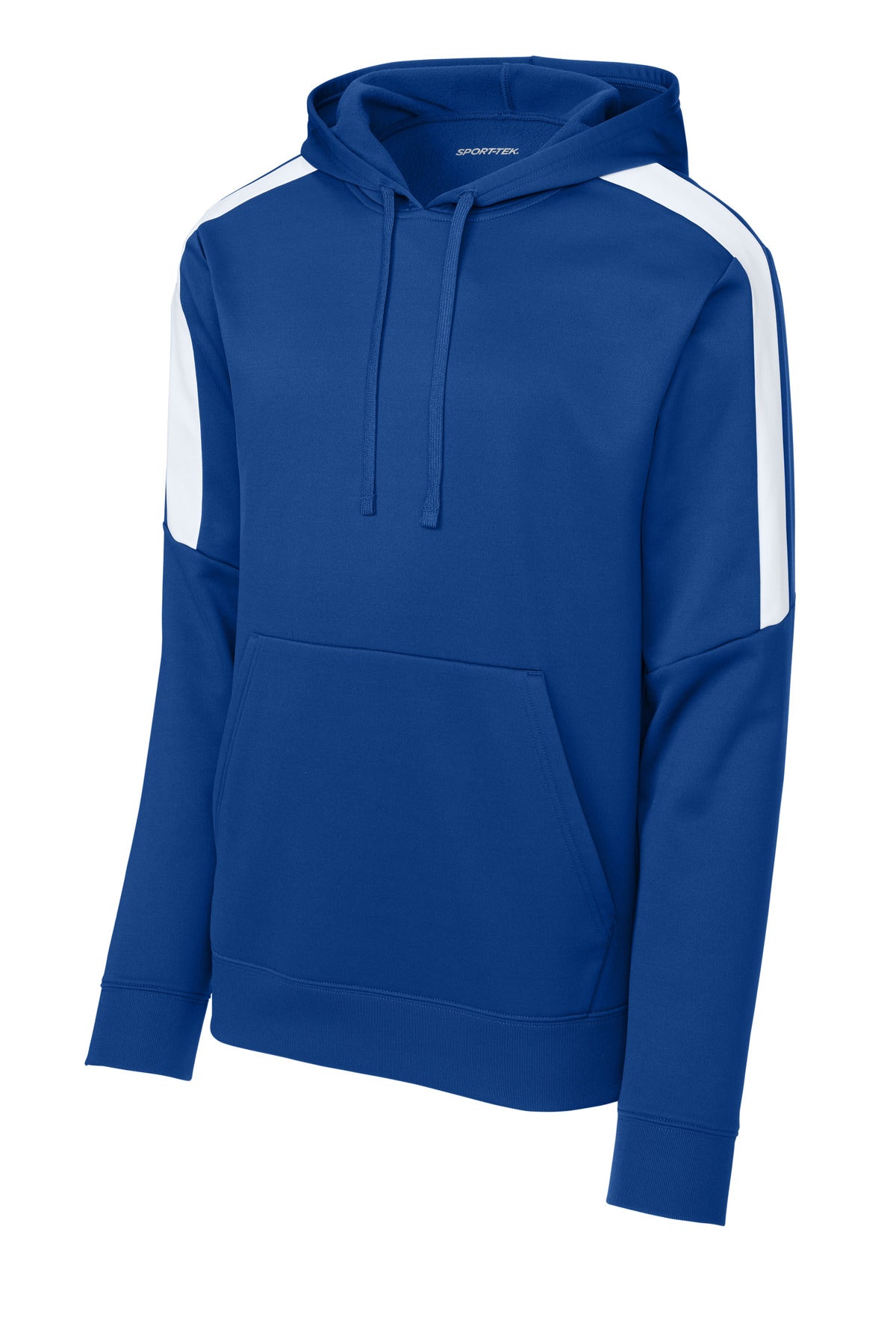 Sport-Tek Sport-Wick Fleece United Pullover Hoodie ST255 True Royal/ White