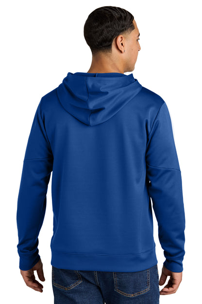 Sport-Tek Sport-Wick Fleece United Pullover Hoodie ST255 True Royal/ White