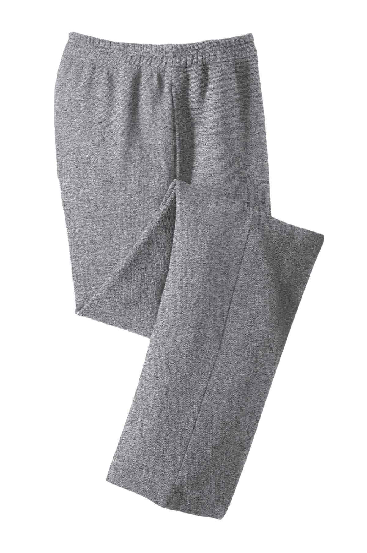 Sport-Tek Open Bottom Sweatpant. ST257 Vintage Heather