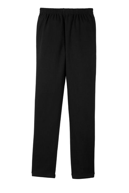 Sport-Tek Open Bottom Sweatpant. ST257 Black