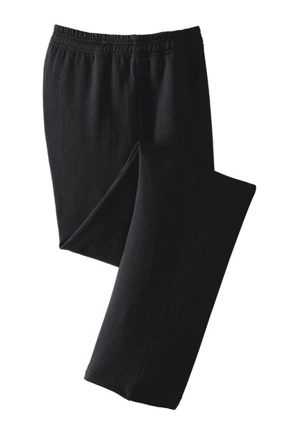 Sport-Tek Open Bottom Sweatpant. ST257 Black