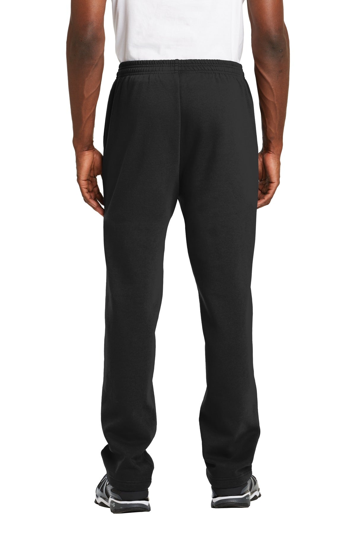 Sport-Tek Open Bottom Sweatpant. ST257 Black
