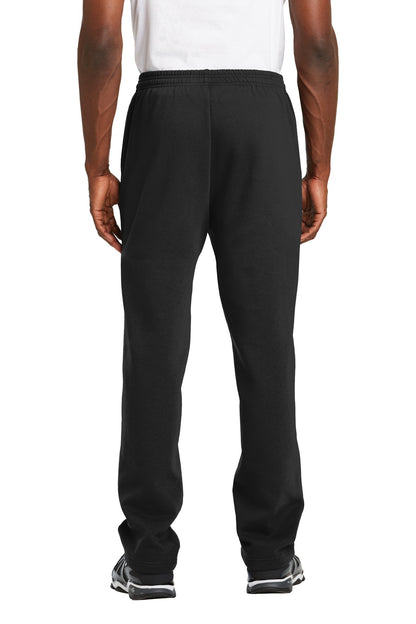 Sport-Tek Open Bottom Sweatpant. ST257 Black
