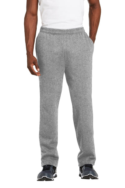 Sport-Tek Open Bottom Sweatpant. ST257 Vintage Heather
