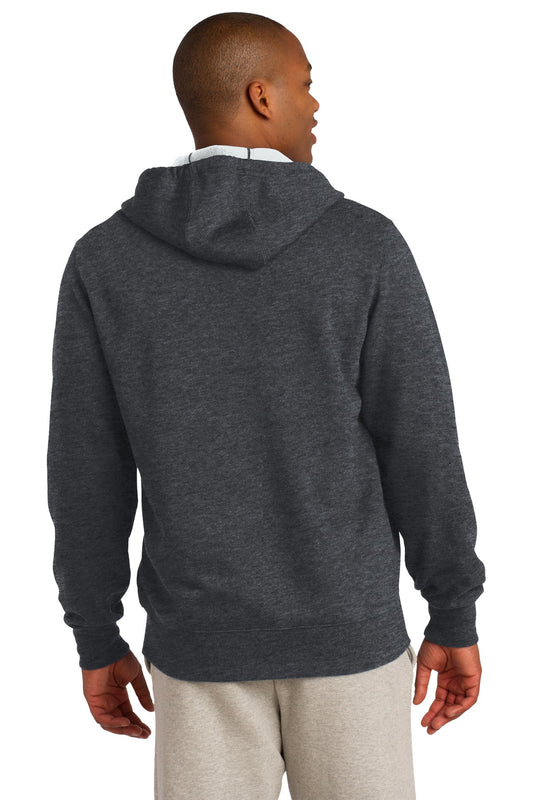 Sport-Tek Full-Zip Hooded Sweatshirt. ST258 Graphite Heather