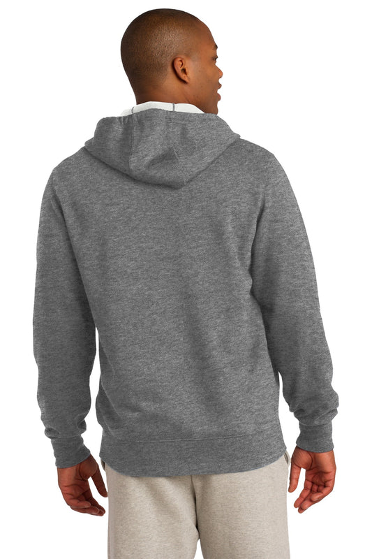 Sport-Tek Full-Zip Hooded Sweatshirt. ST258 Vintage Heather