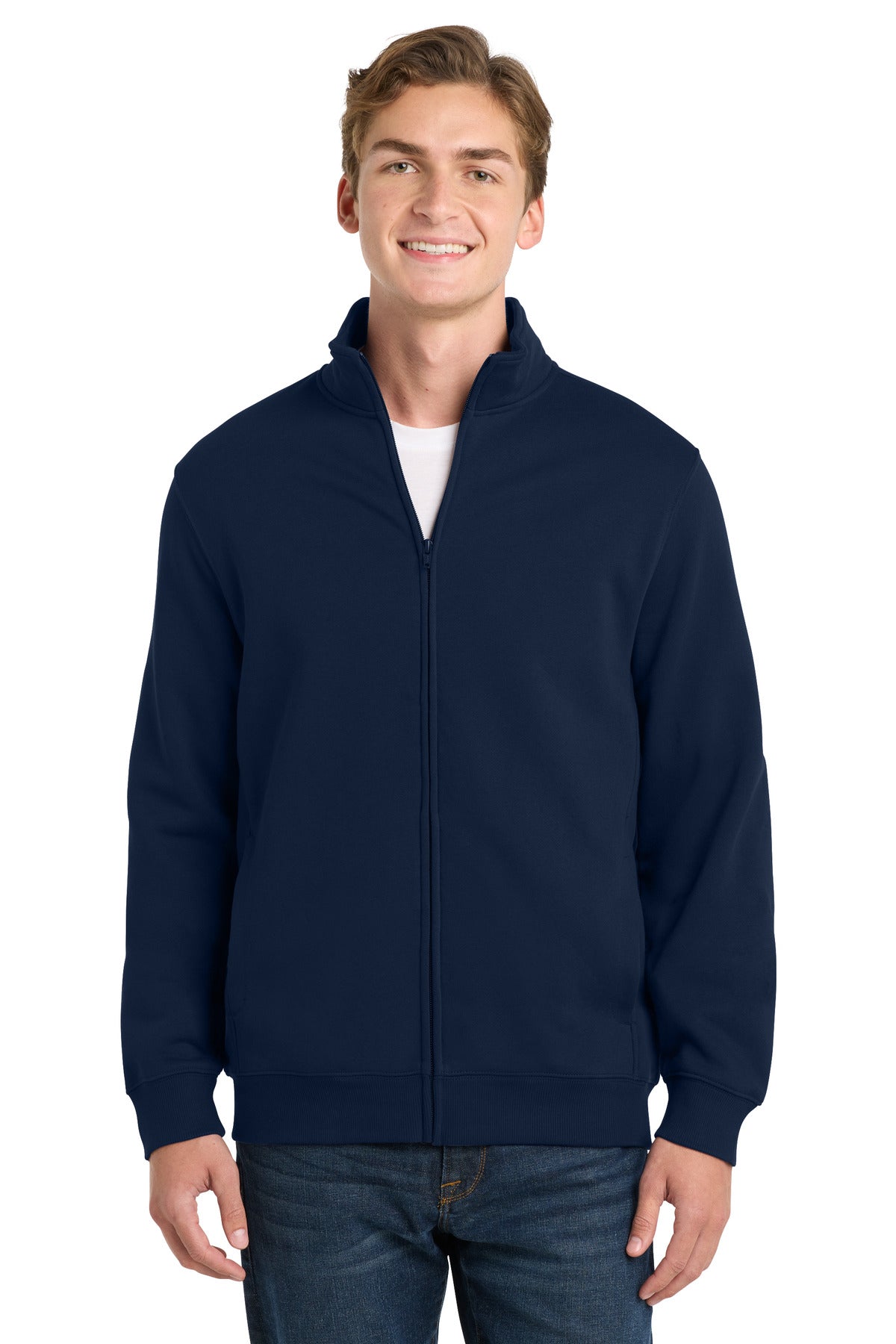 Sport-Tek Full-Zip Sweatshirt ST259 True Navy