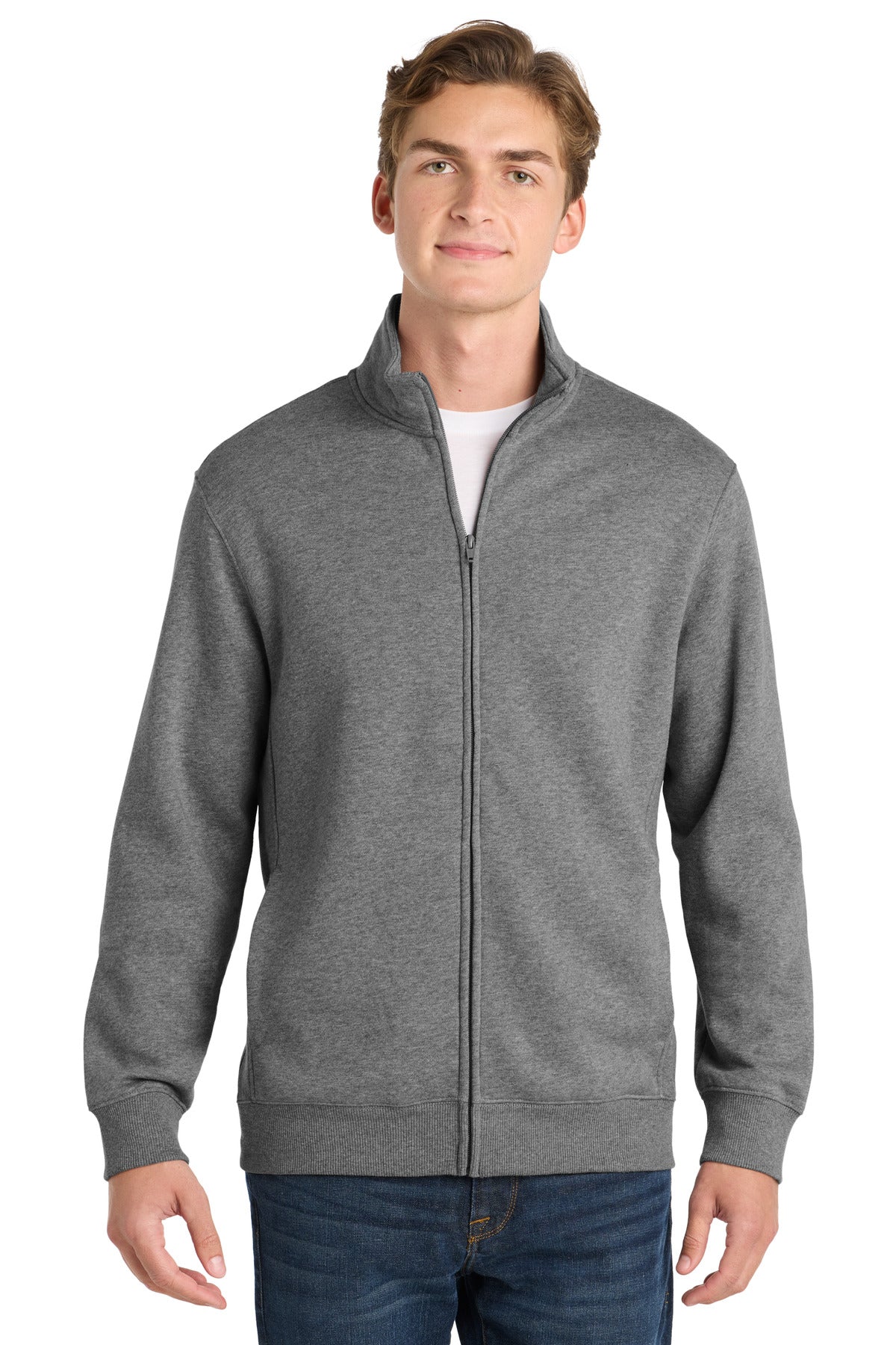 Sport-Tek Full-Zip Sweatshirt ST259 Vintage Heather