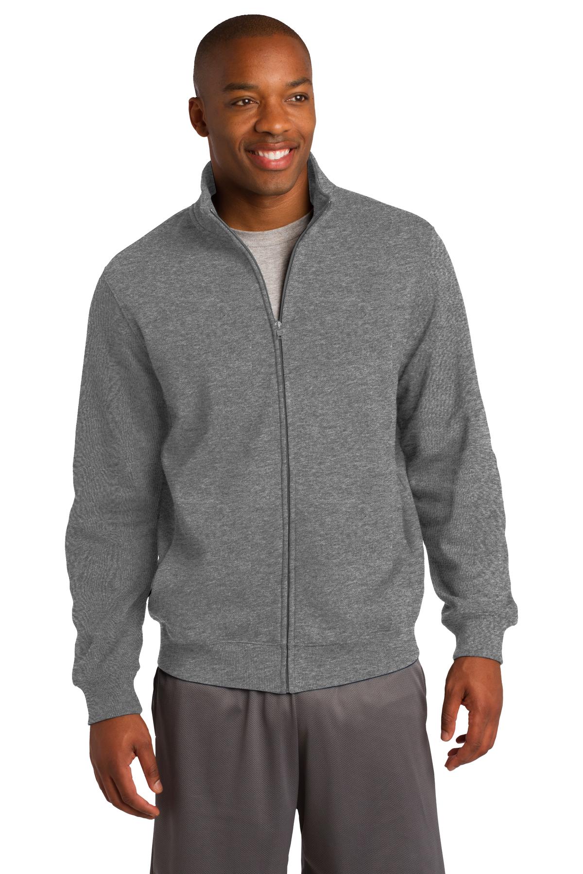 Sport-Tek Full-Zip Sweatshirt. ST259 Vintage Heather