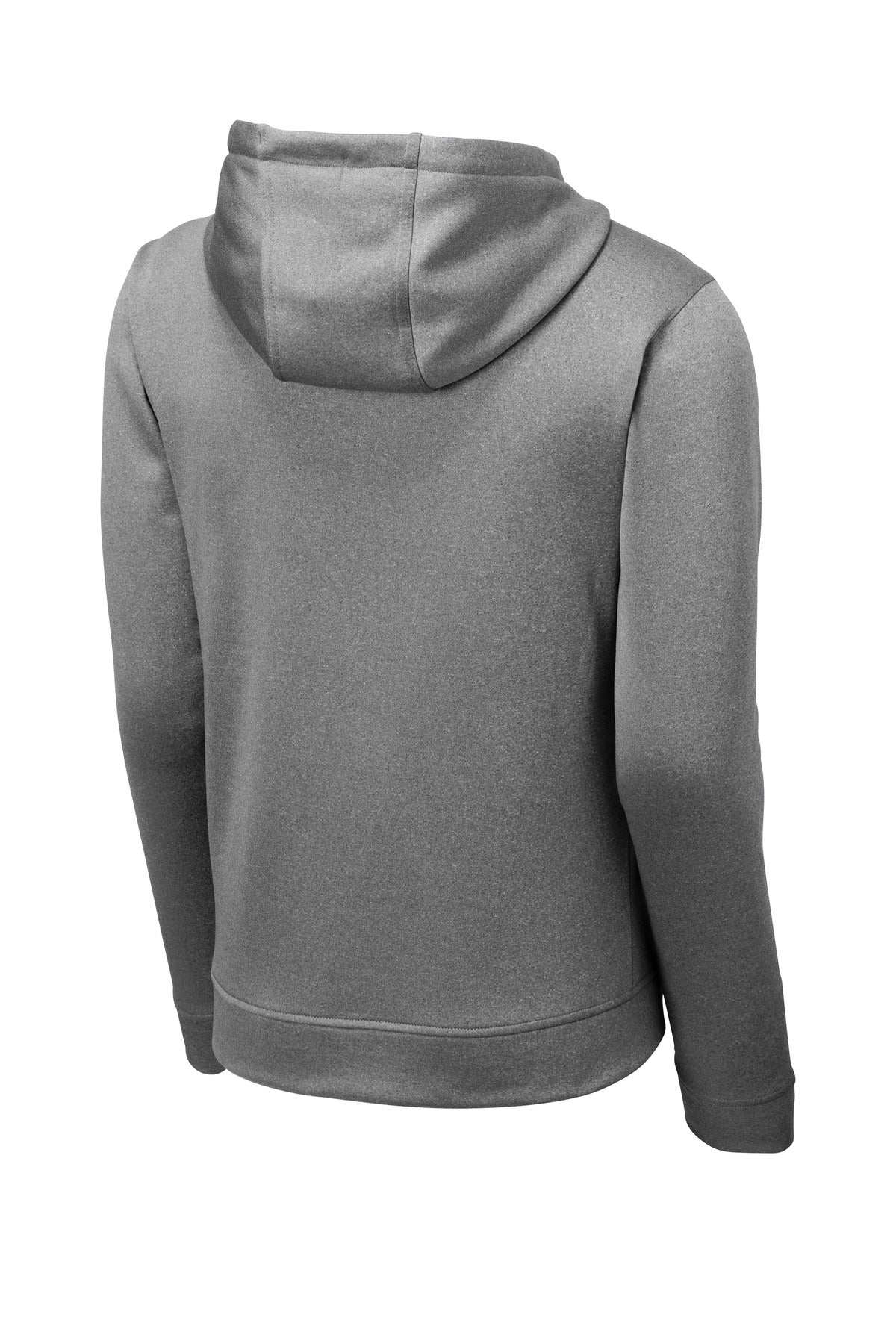 Sport-Tek  PosiCharge  Sport-Wick  Heather Fleece Hooded Pullover. ST264 Black Heather