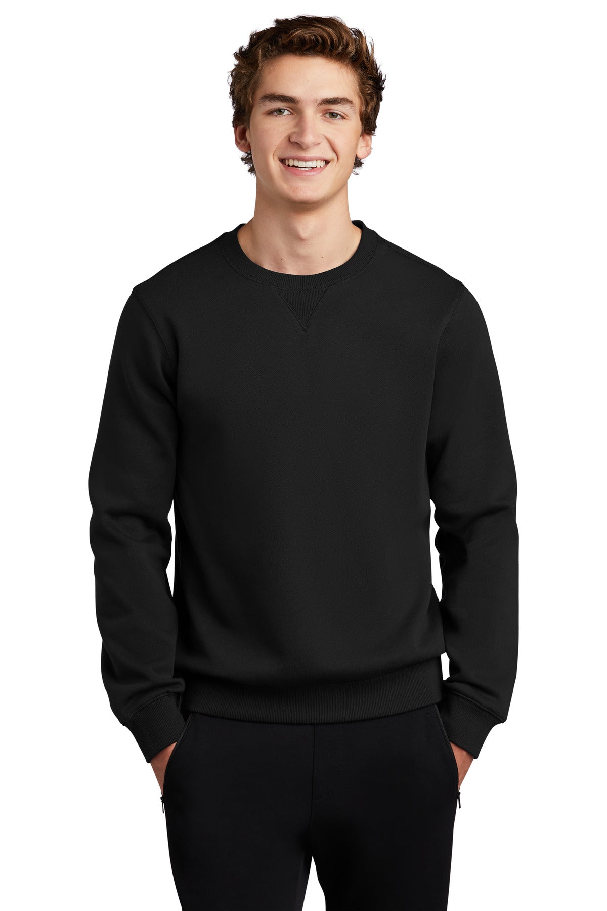 Sport-Tek Crewneck Sweatshirt. ST266 Black