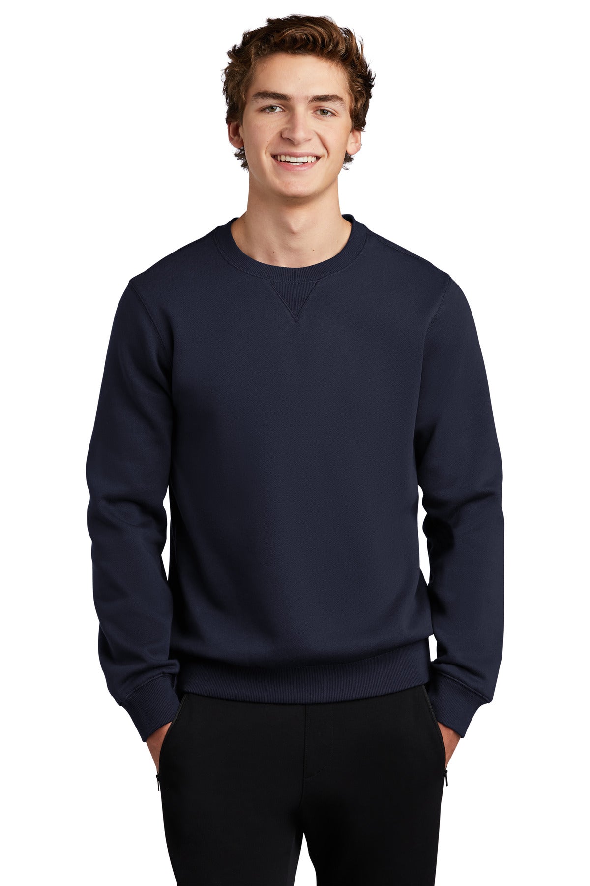Sport-Tek Crewneck Sweatshirt. ST266 True Navy