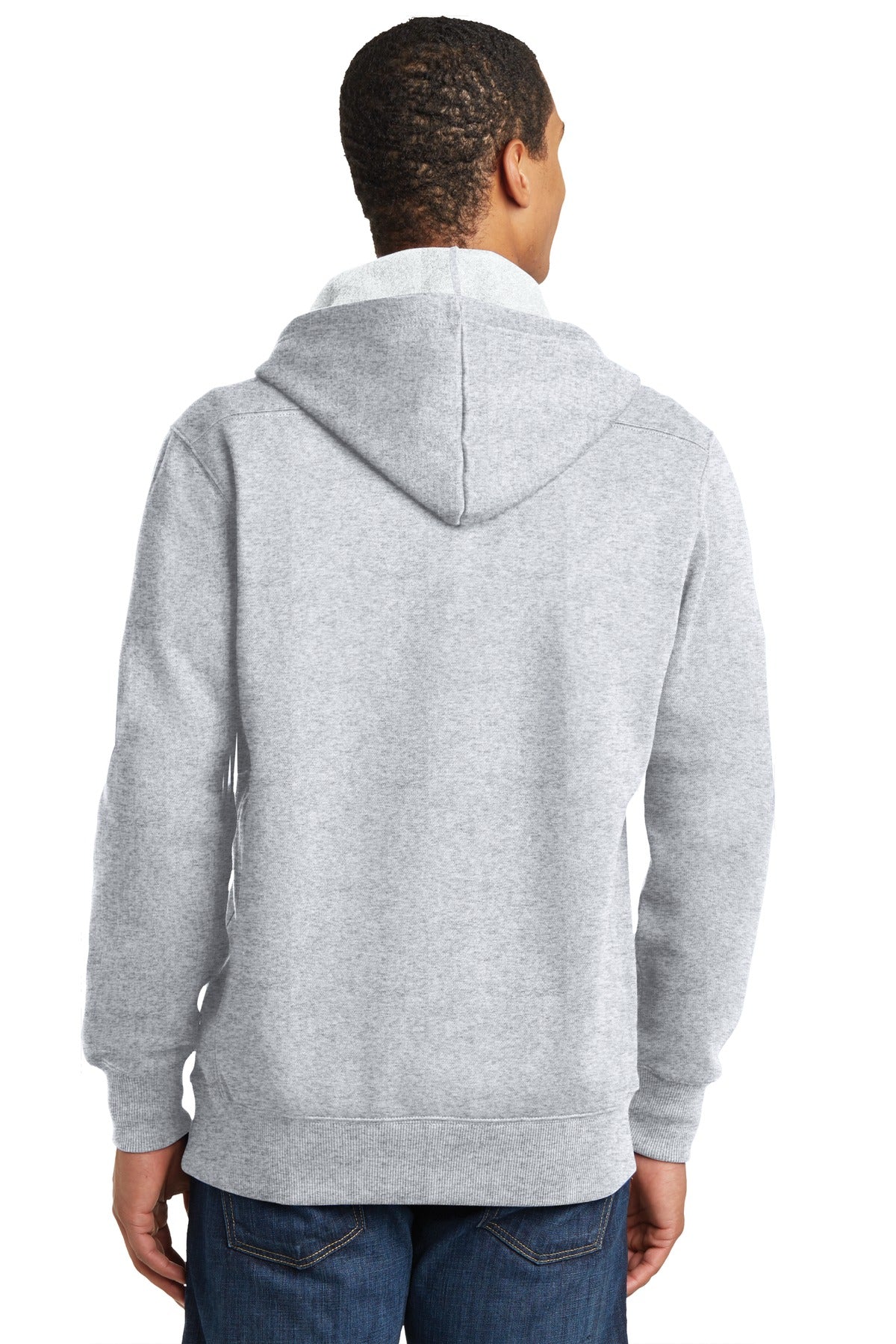 Sport-Tek Lace Up Pullover Hooded Sweatshirt. ST271 Athletic Heather