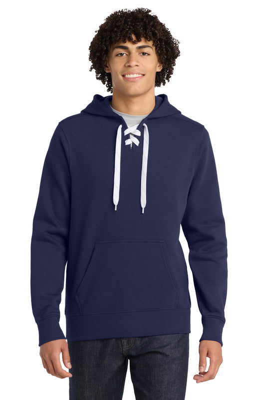 Sport-Tek Lace Up Pullover Hooded Sweatshirt ST271 True Navy