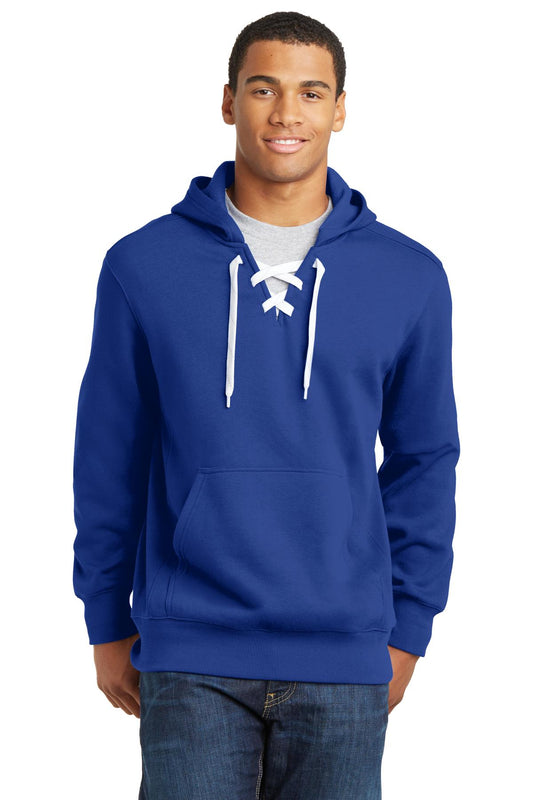 Sport-Tek Lace Up Pullover Hooded Sweatshirt. ST271 True Royal